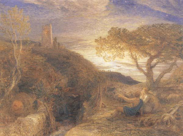 Samuel Palmer The Lonely Tower Norge oil painting art
